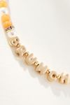 By Anthropologie Beaded Bubble-Letter Necklace