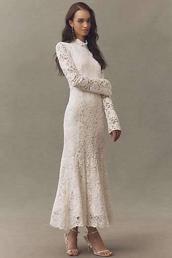 long sleeve lace fitted wedding dress Charlize A & M Enterprises Bridal