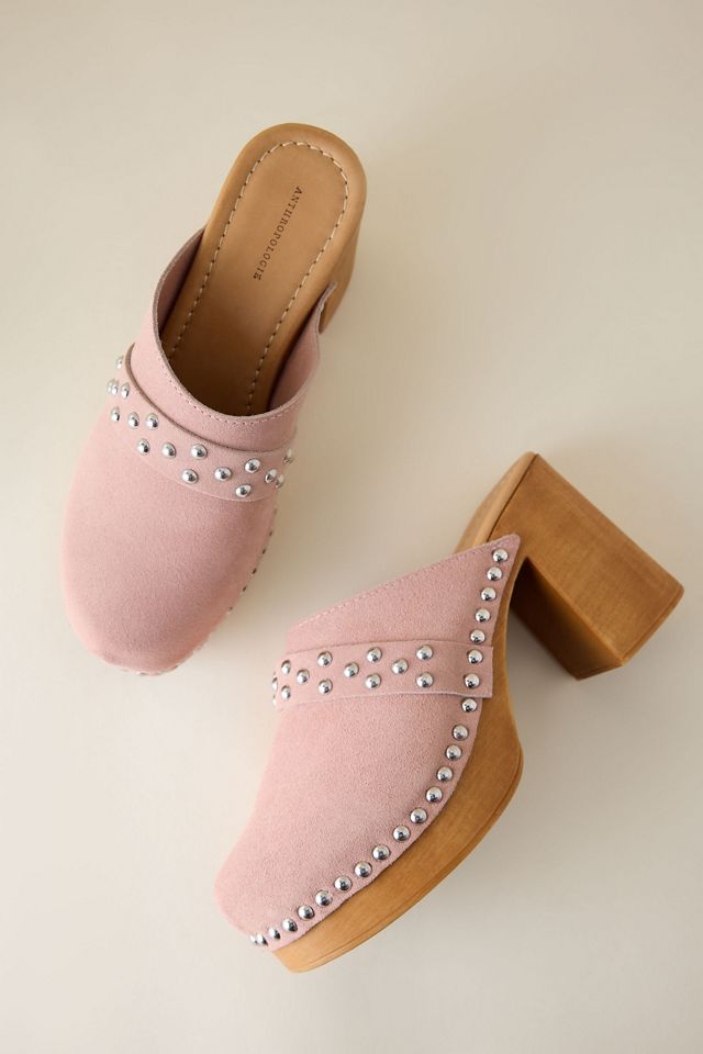 Sabots à talons blocs cloutés By Anthropologie #2