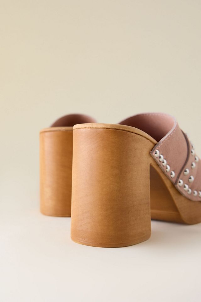 Sabots à talons blocs cloutés By Anthropologie #3