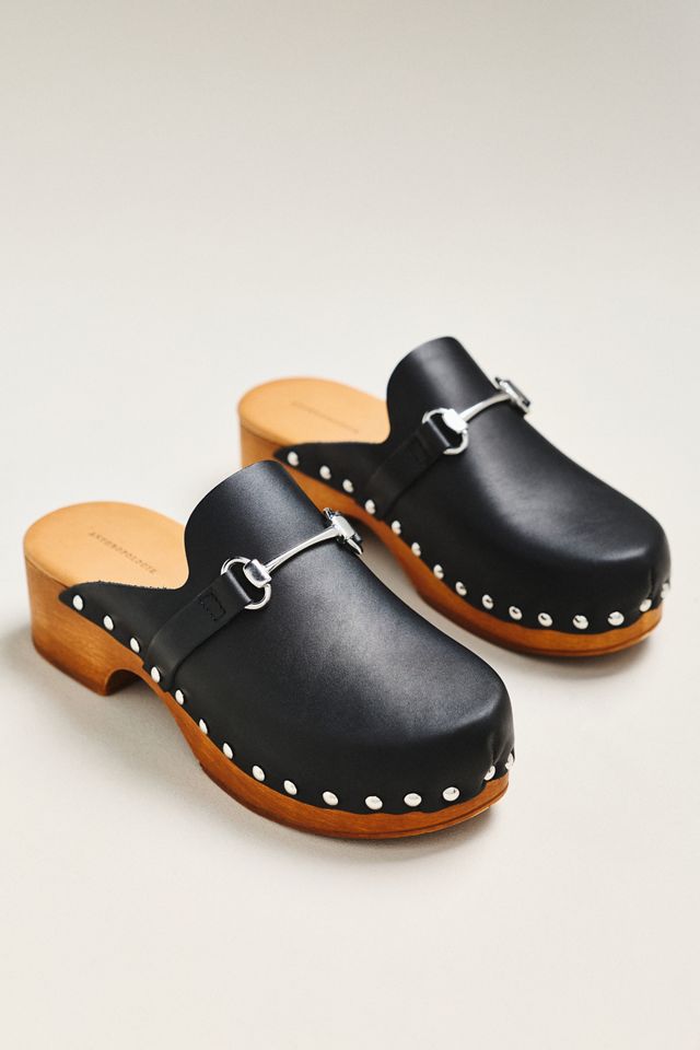 By Anthropologie Studded Horse-Bit Clogs #1