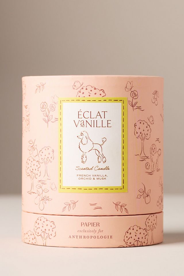 Papier x Anthropologie Gourmand Éclat Vanille Poodle Glass Candle #2