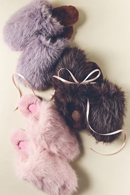 Maeve Fuzzy Faux-Fur Slippers