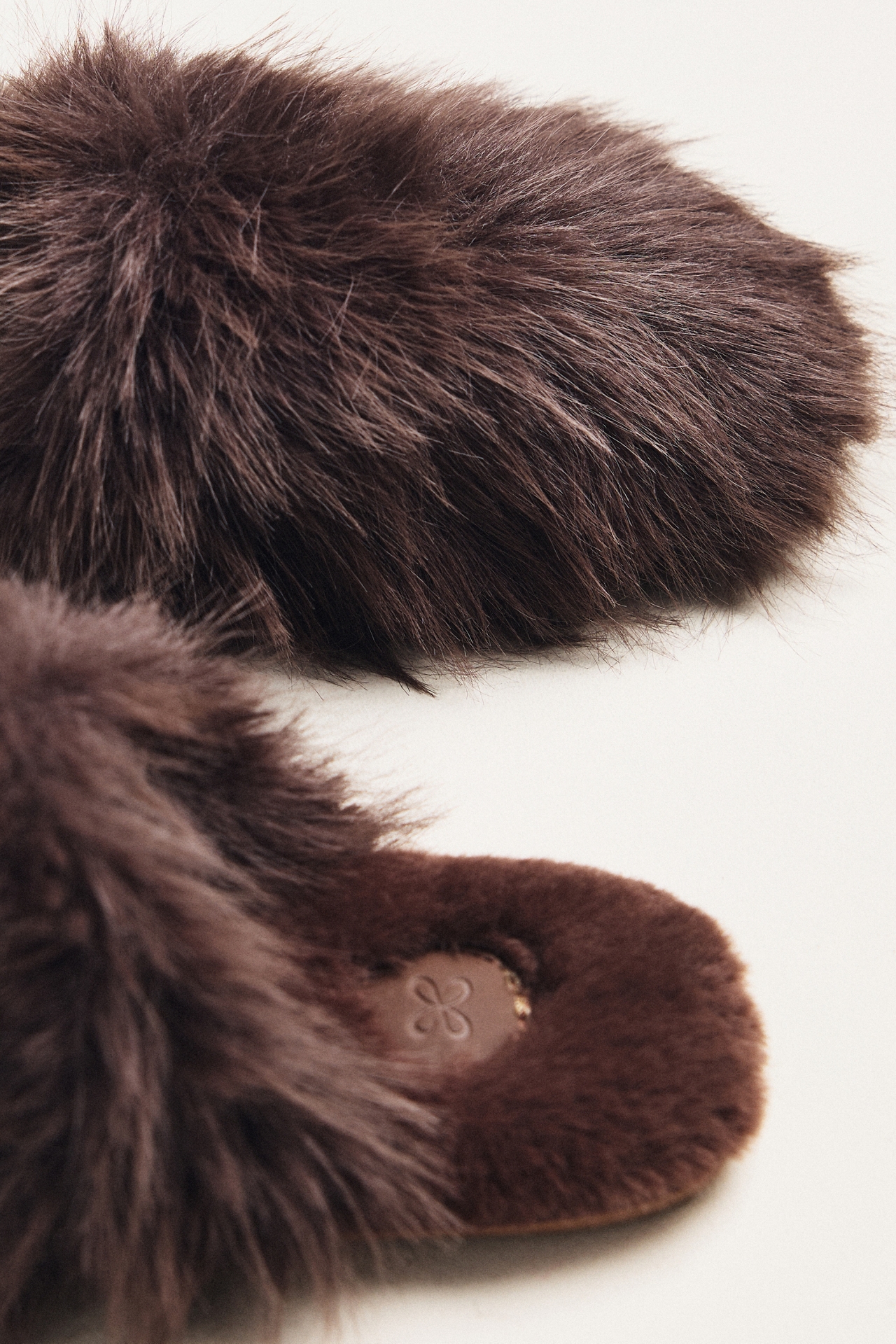 Maeve Fuzzy Faux-Fur Slippers
