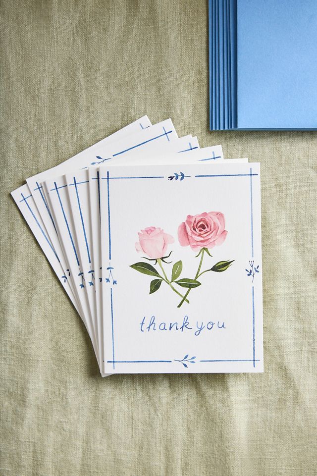 May We Fly Flora Thank You Cards, Set of 8 #1