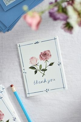 May We Fly Flora Thank You Cards, Set of 8