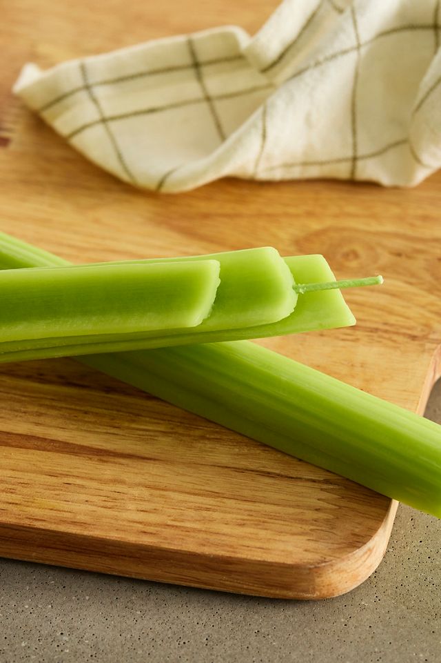 Happy Organics Celery Beeswax Tapers, Set of 2 #1