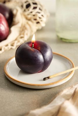 Happy Organics Plum Beeswax Candle