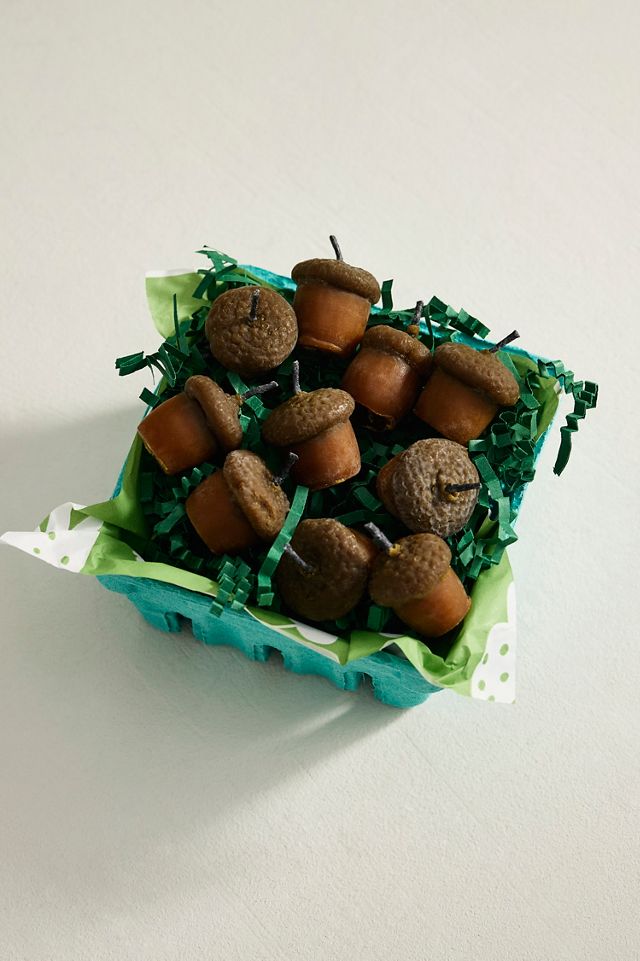 Happy Organics Acorn Beeswax Candles, Set of 10 #2