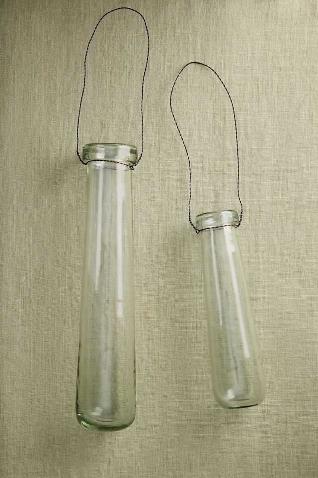 Small Hanging Glass Bud Vase Set