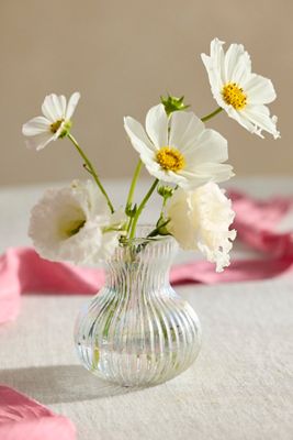 Clear Luster Bud Vase