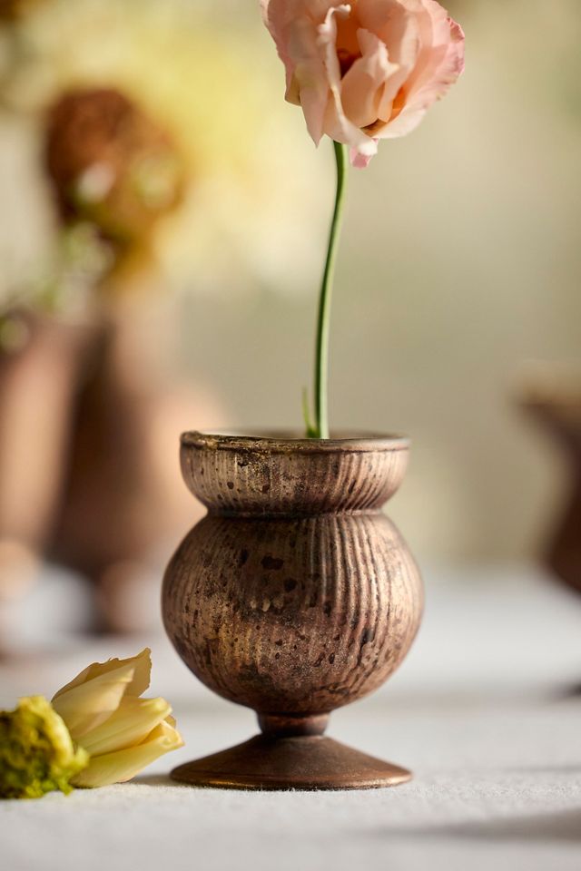 Metallic Glass Bud Vases, Set of 5 #3