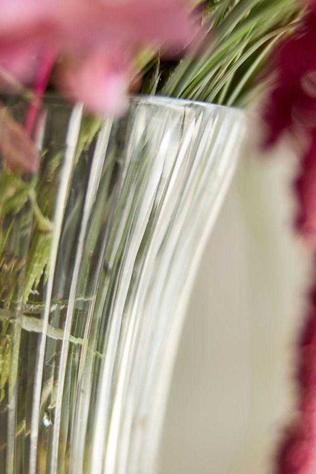 Cut Glass Flare Vase #1