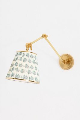 Lee Ruched Printed Articulating Task Sconce