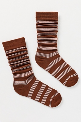 By Anthropologie Striped Knee-high Socks In Multi