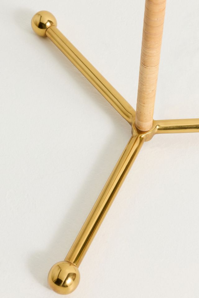 Wrapped Rattan Brass Floor Lamp #3