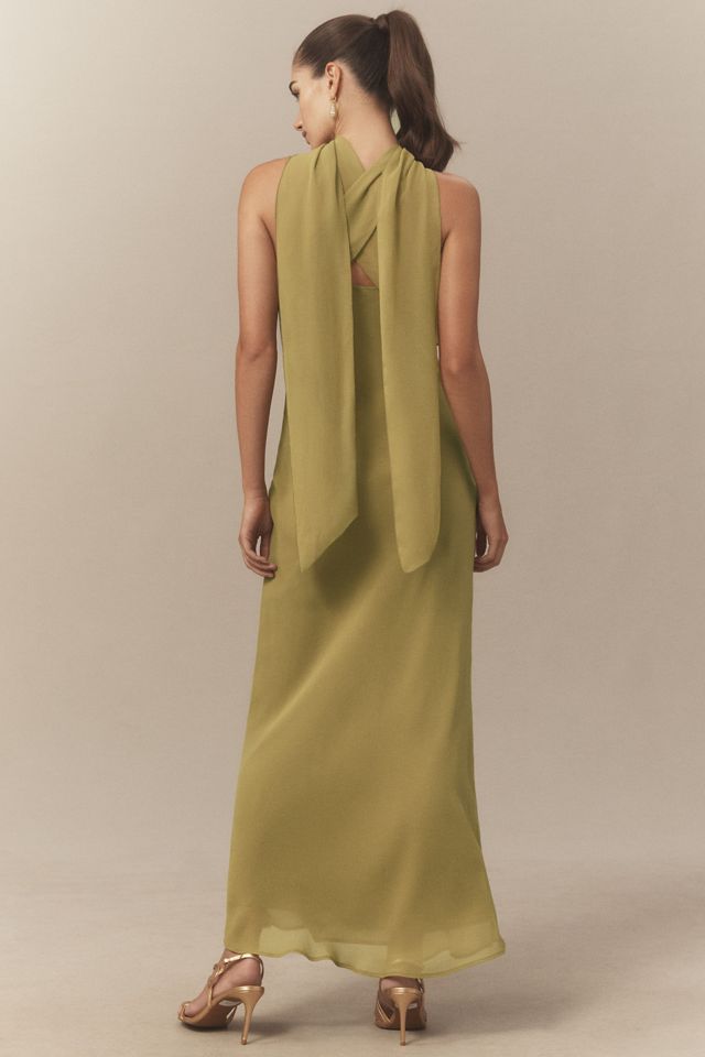 BHLDN Scarf Detail Slip Maxi Dress #1