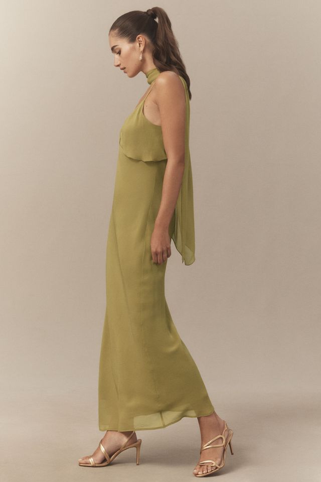 BHLDN Scarf Detail Slip Maxi Dress #3