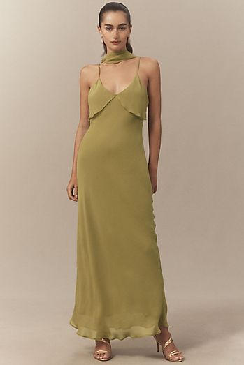 ganni dress green Sequin Green Wedding Party Dresses with Short Sleeves – loveangeldress main image 1