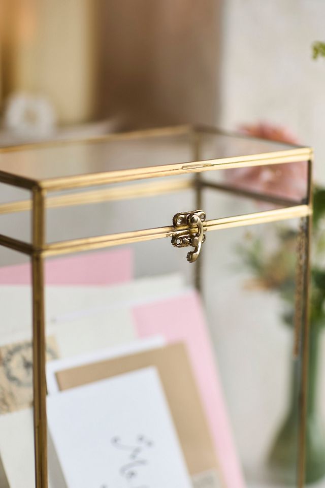 Brass + Glass Card Box #1