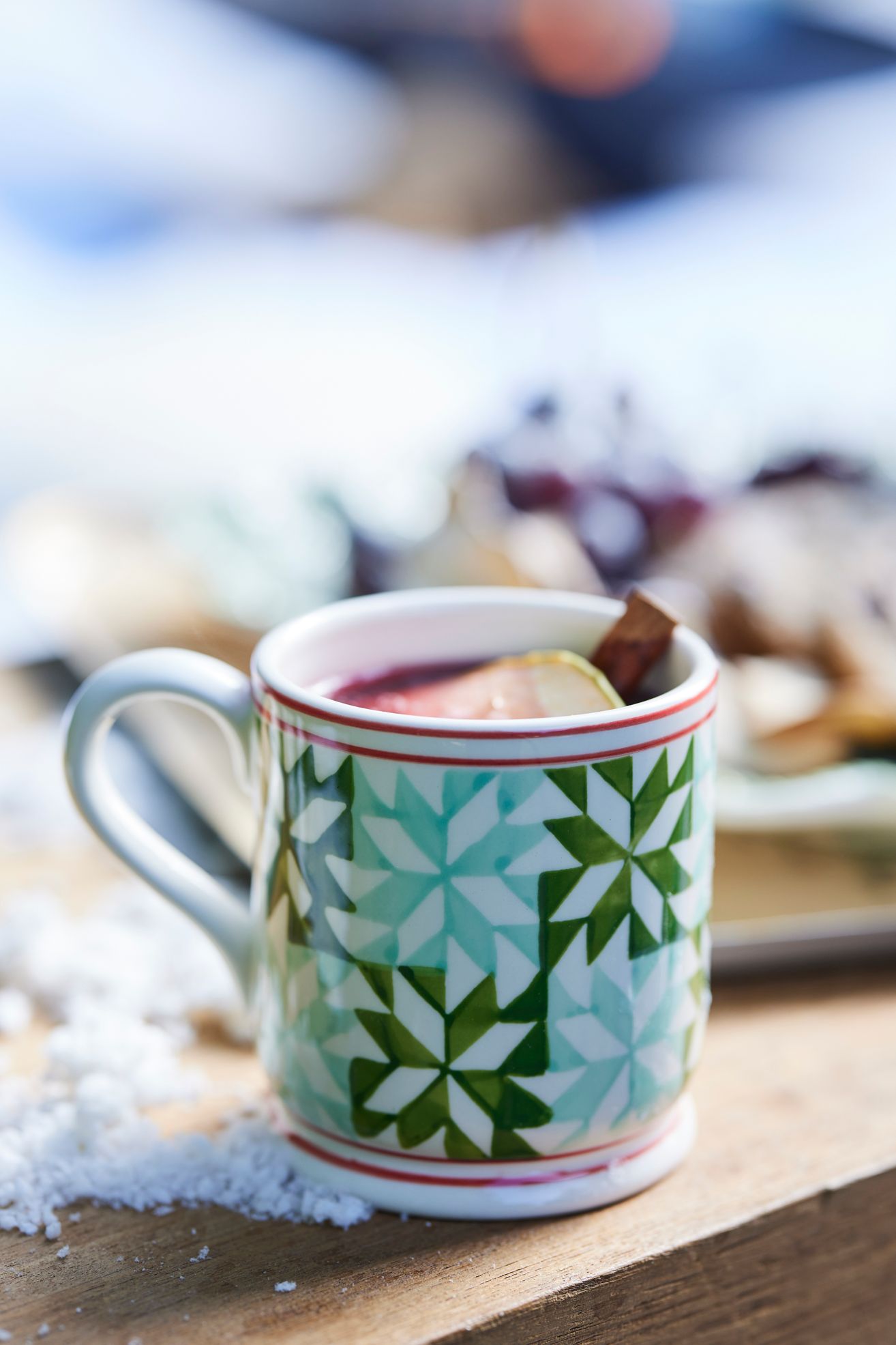 Quilted Ceramic Mug - Green, Standard, One Size