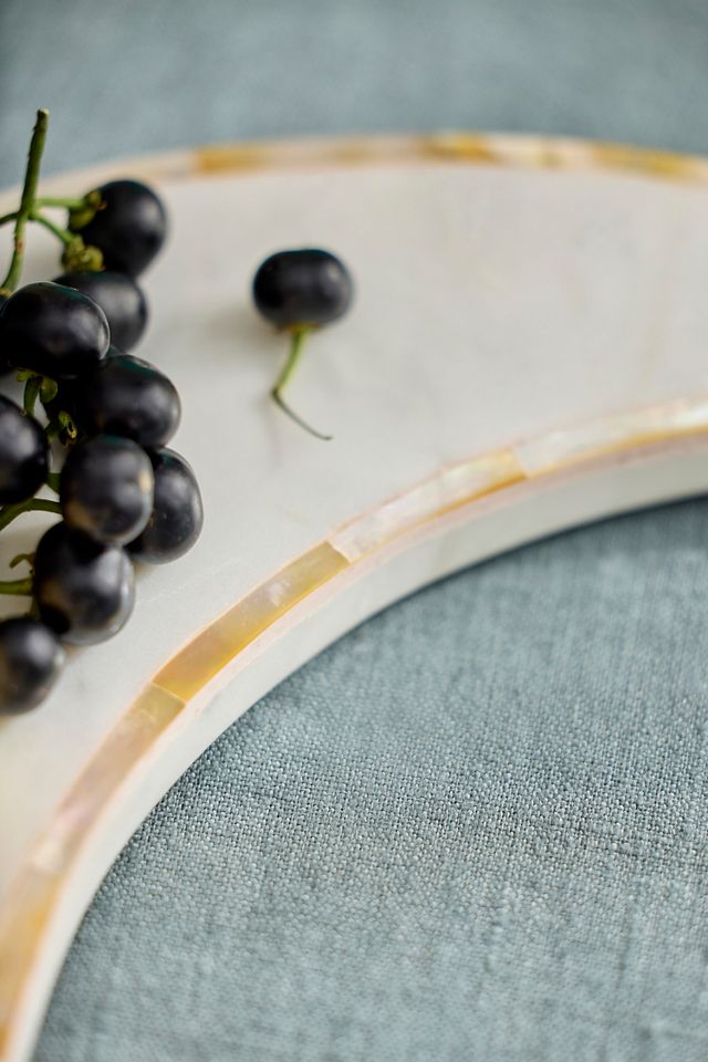 Abalone + Marble Moon Serving Board #1