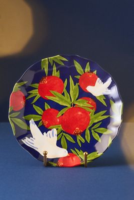 Leah Reena Goren Hanukkah Stoneware Dessert Plate