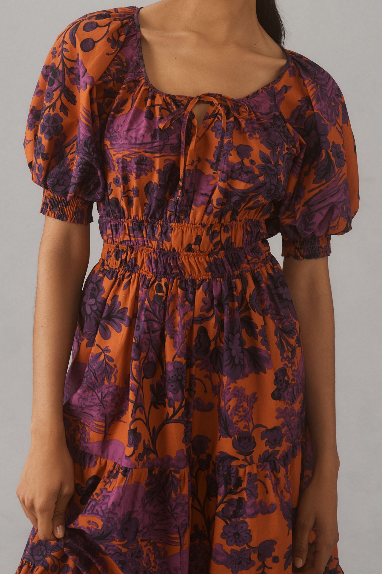 The Somerset Puff-Sleeve Maxi Dress