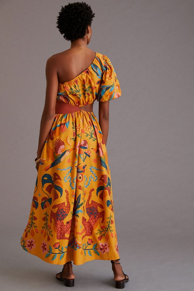 FARM Rio One-Shoulder Maxi Dress #1
