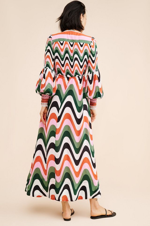 FARM Rio Wave Gradient Maxi Dress #1