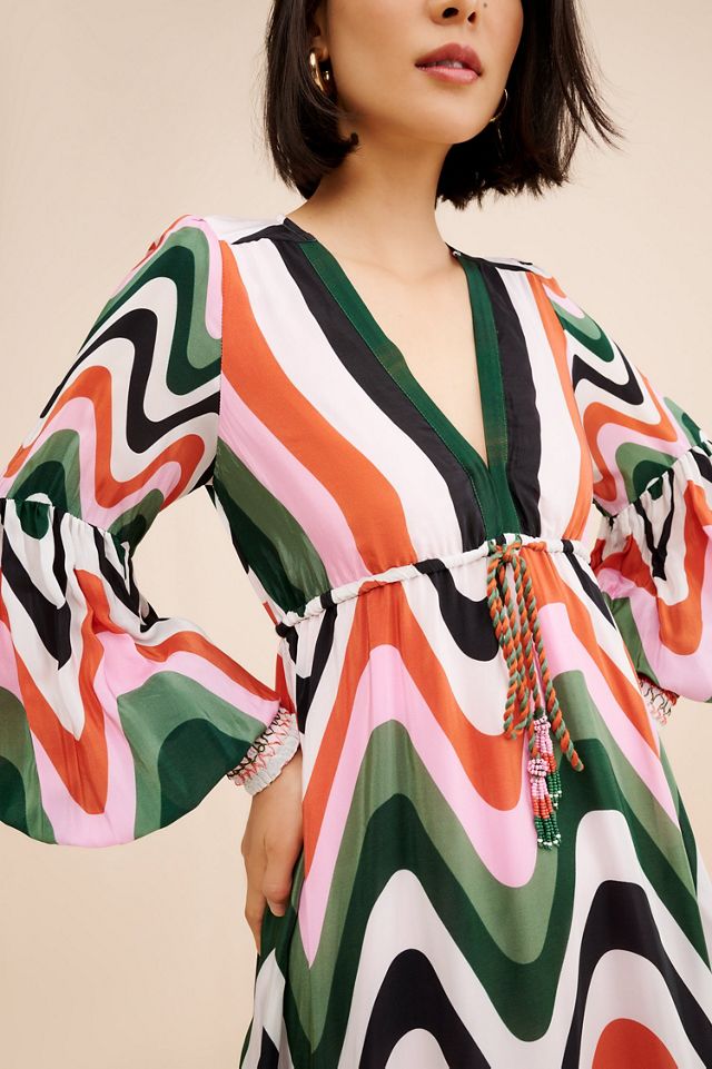 FARM Rio Wave Gradient Maxi Dress #2