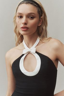 Crochet Poplin Twofer Midi Dress | Anthropologie