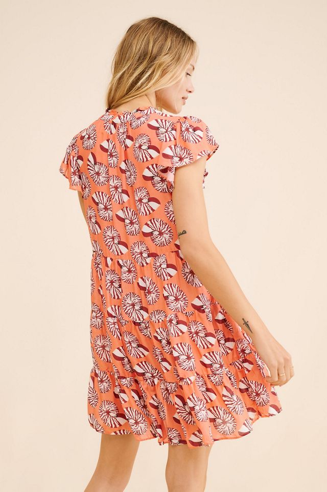 Floral Tiered Mini Dress #1