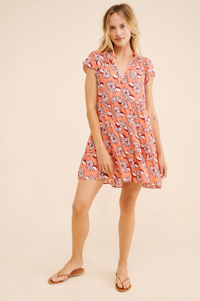 Floral Tiered Mini Dress #3