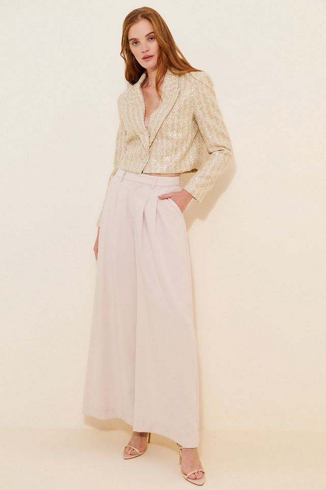 Line + Dot Pearl Crop Sequin Jacket #3
