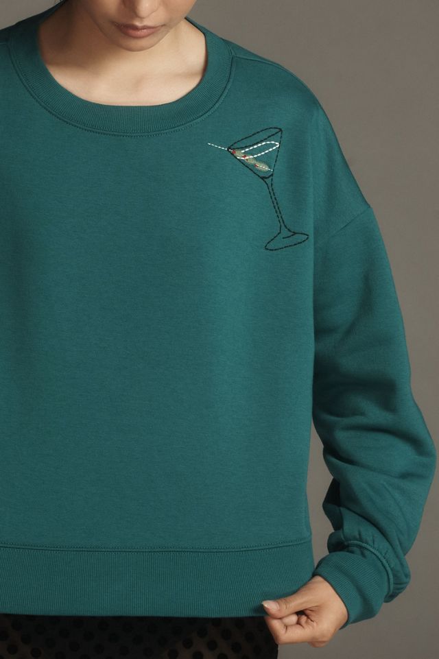 Maeve Martini Icon Long-Sleeve Crew-Neck Pullover Sweater #3