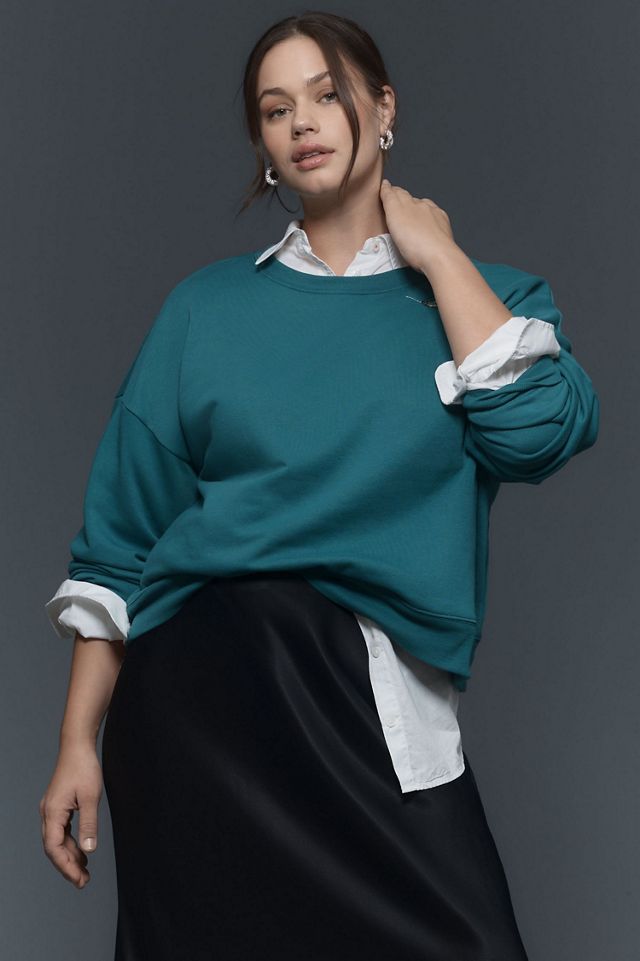Maeve Martini Icon Long-Sleeve Crew-Neck Pullover Sweater #1