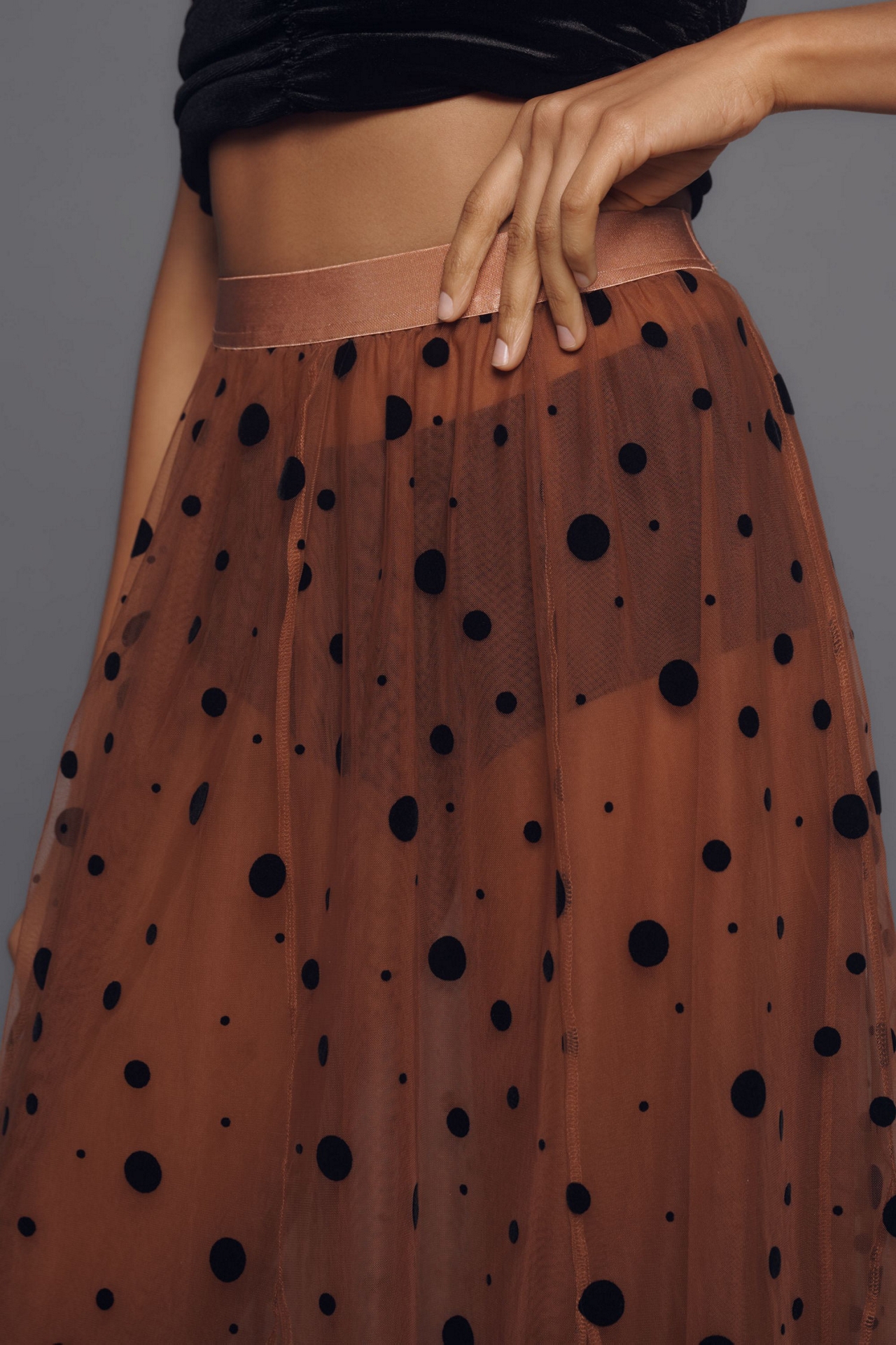 Maeve Sheer Tulle Maxi Skirt