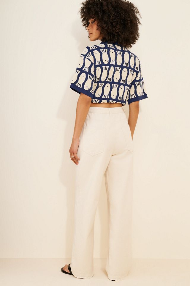 Line + Dot Jaden Drawstring Straight Leg Jeans #4