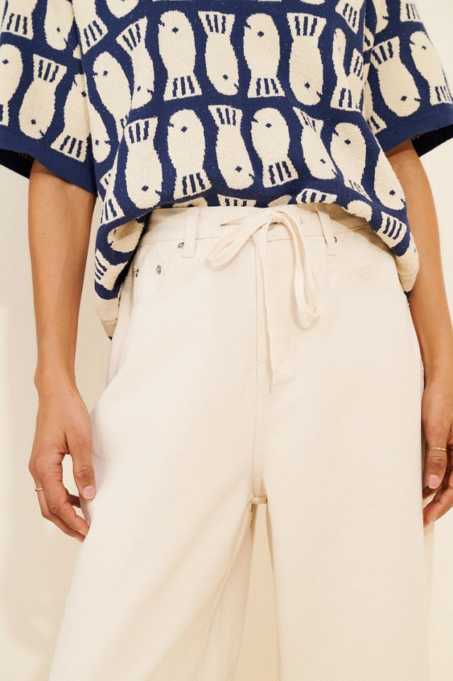 Line + Dot Jaden Drawstring Straight Leg Jeans #1