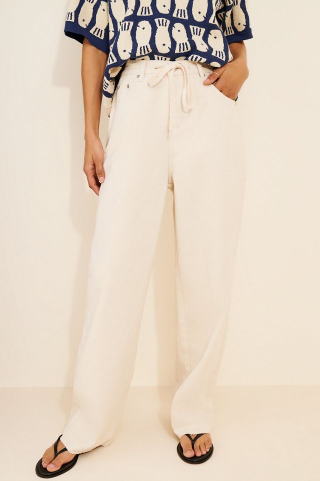 Line + Dot Jaden Drawstring Straight Leg Jeans #2