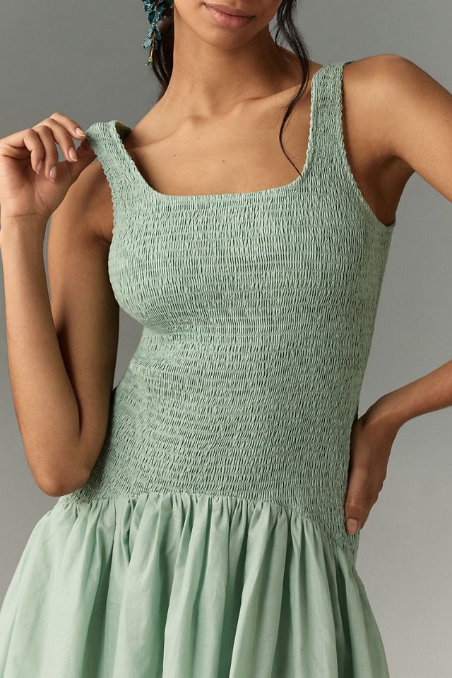 Hutch Sleeveless Smocked Drop-Waist Midi Dress #3