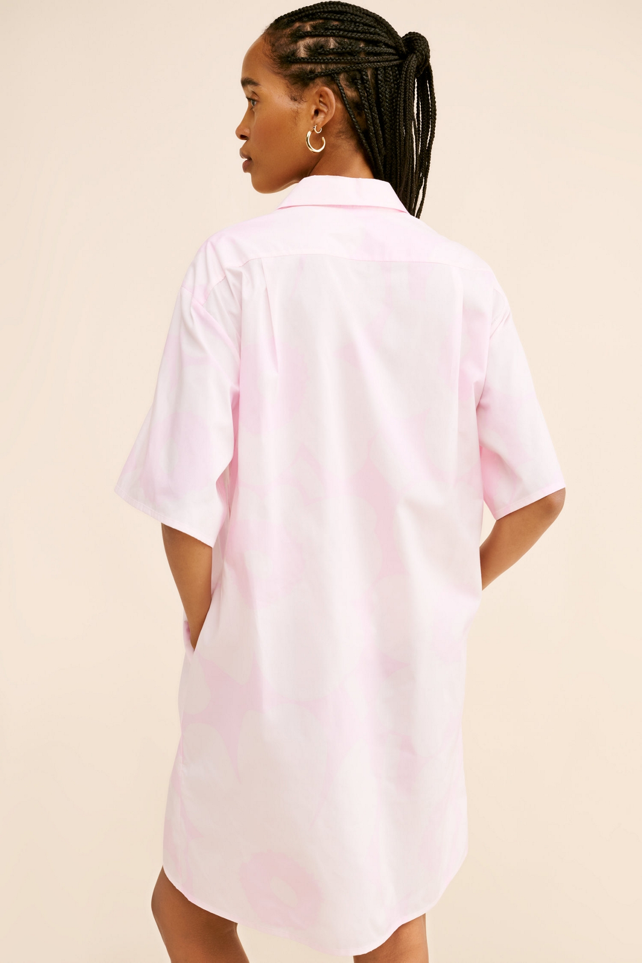 Marimekko Monoliitti Unikko Cotton Shirt Dress