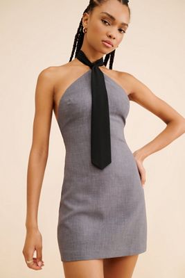 If By Sea Tie Mini Dress