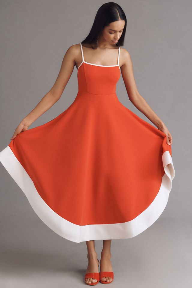 Maeve Colorblock A-Line Midi Dress #3
