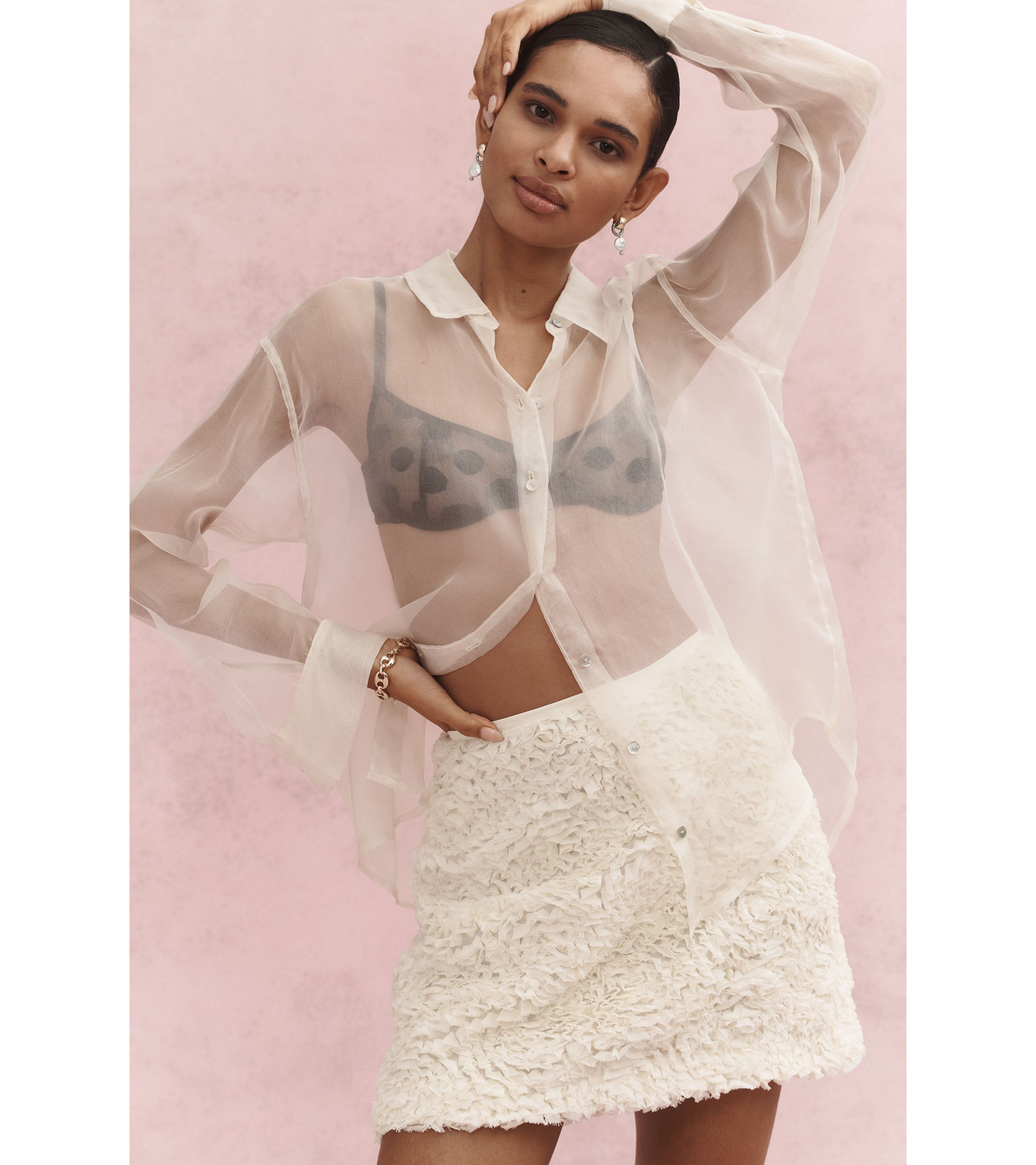Plush Tulle Mini Skirt - Image 1