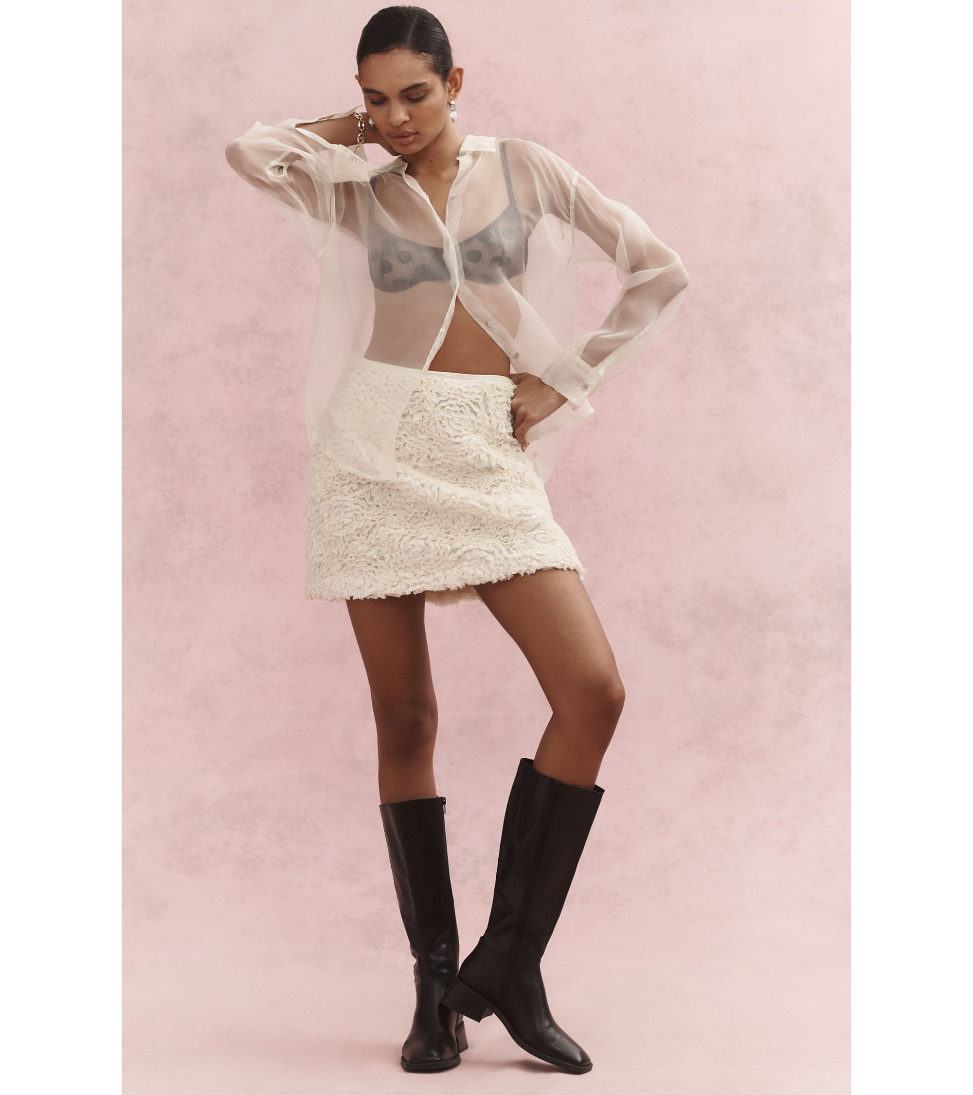 Plush Tulle Mini Skirt — Image 3