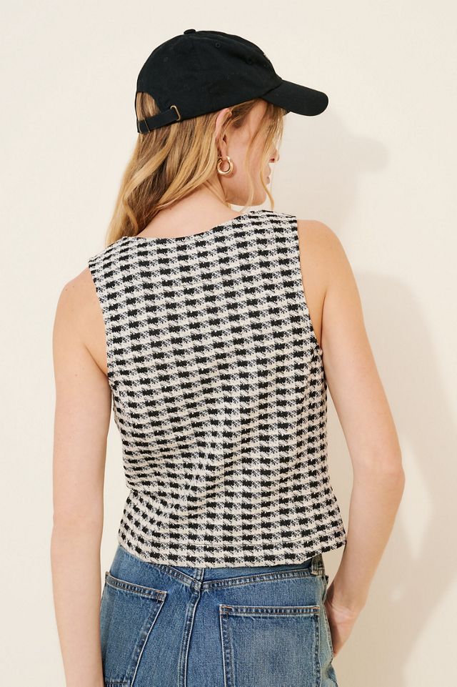 Porridge Tweed Sweater Vest #4