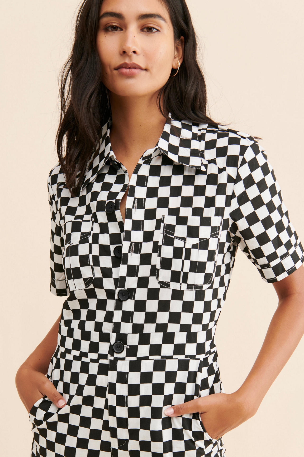 Saint Geraldine Marrs Checkered Coveralls