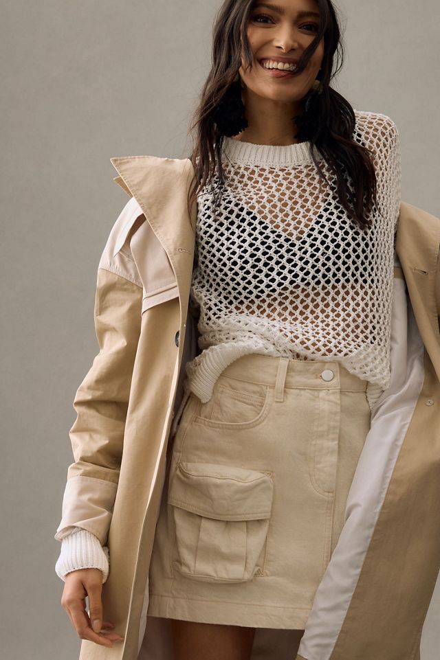 Pilcro Denim Cargo Mini Skirt #3